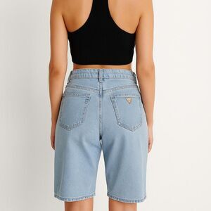 Vintage Guess light wash Blue Jean Shorts 33 100% cotton retro 90s 1990s